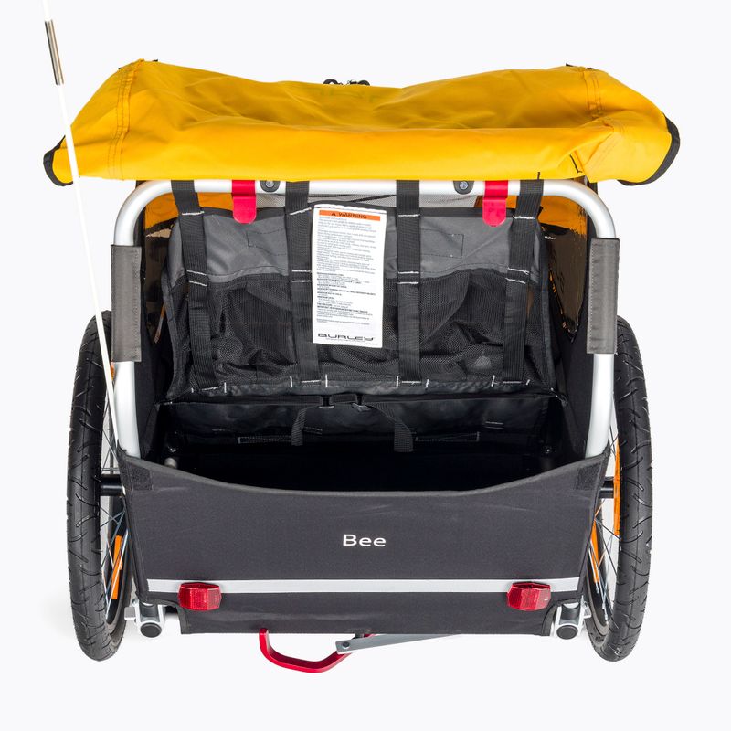 Burley Bee Dvojitý príves na bicykel žltý BU-946206 4