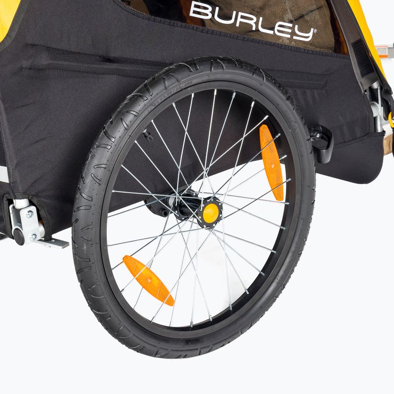 Burley Bee Dvojitý príves na bicykel žltý BU-946206 5