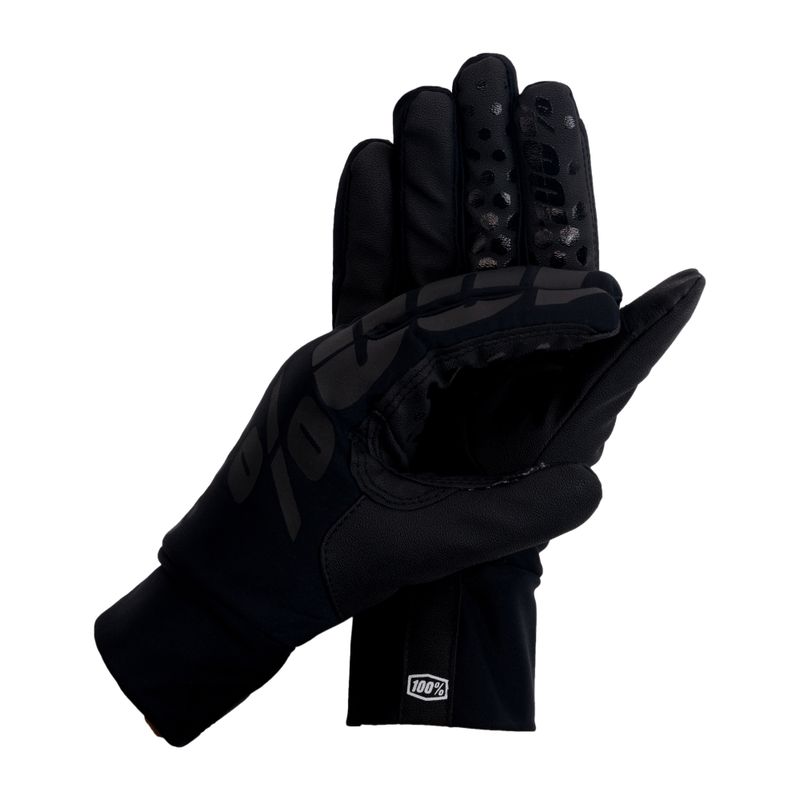 100% Hydromatic Brisker cyklistické rukavice čierne STO-10010-001-10
