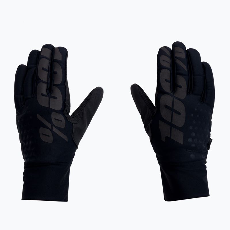 100% Hydromatic Brisker cyklistické rukavice čierne STO-10010-001-10 3