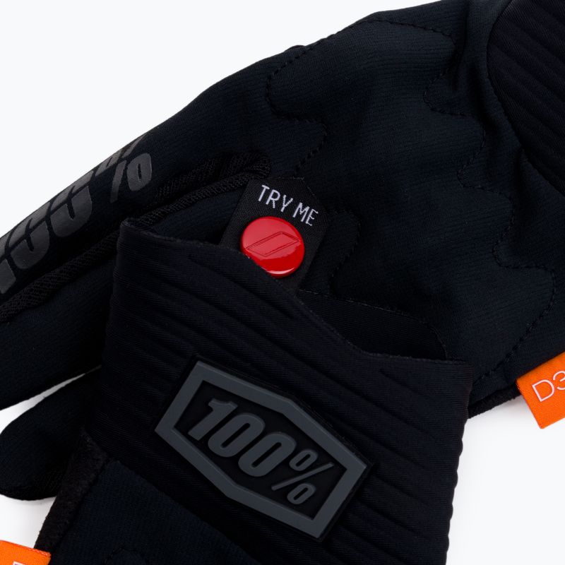 Cyklistické rukavice 100% Cognito black STO-10013-057-10 4