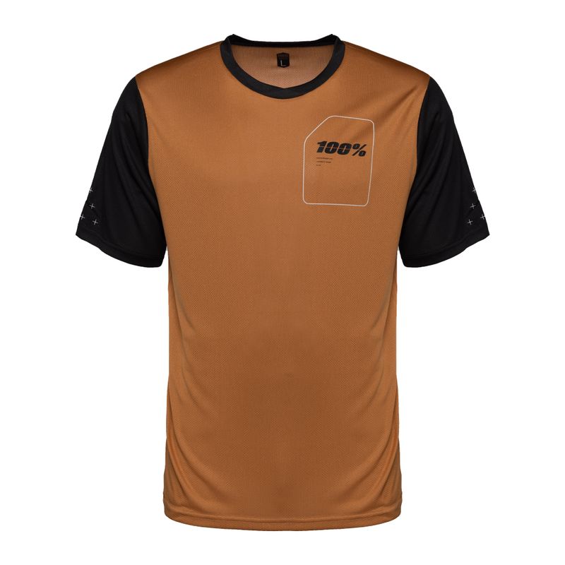 Pánsky 100% cyklistický dres Ridecamp Jersey SS oranžový STO-41401-323-10