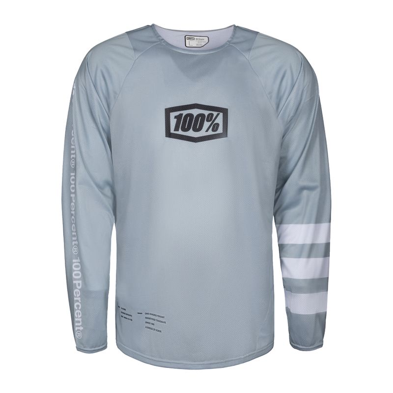 Pánsky cyklistický dres 100% R-Core Jersey sivý STO-41104-420-11