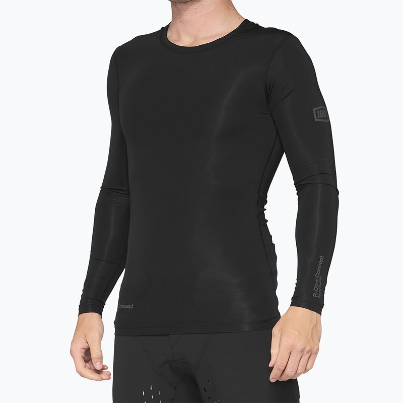 Pánsky cyklistický longsleeve 100% R-Core Concept black 2