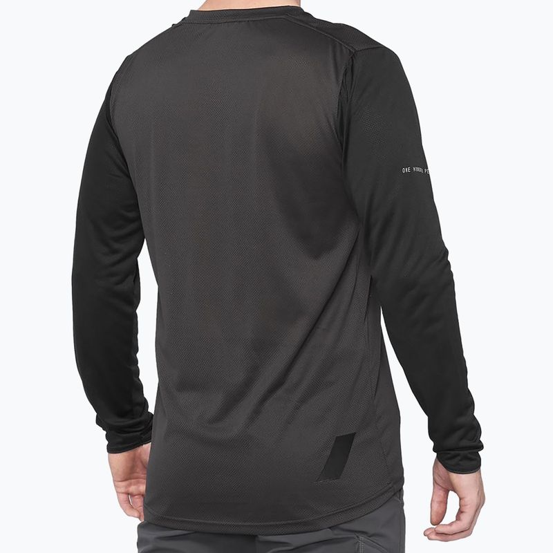 Pánsky 100% cyklistický dres Ridecamp sivý 40028-00001 2