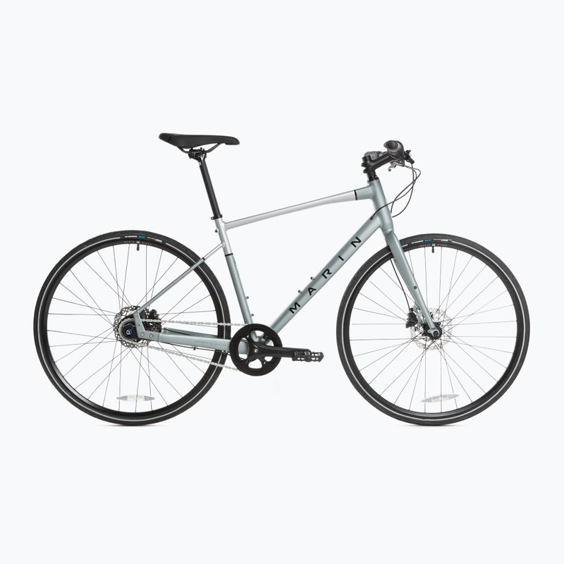 Mestský bicykel Marin Presidio 2 saténový drevený/strieborný/čierny