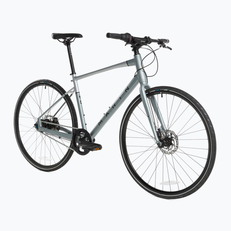 Mestský bicykel Marin Presidio 2 saténový drevený/strieborný/čierny 2