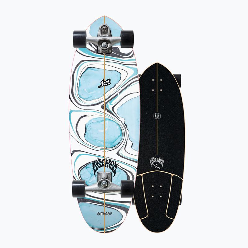 Skateboard surfskate Carver Lost C7 Raw 32" Quiver Killer 221 Complete modro-biely L1131117 8