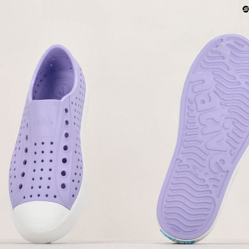 Native Jefferson sneakershealing purple/shell white 16