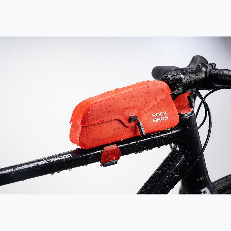 Brašna na rám bicykla Rockbros 30120122 Bike Tube Bag Magnetic S 0,6 l red 2