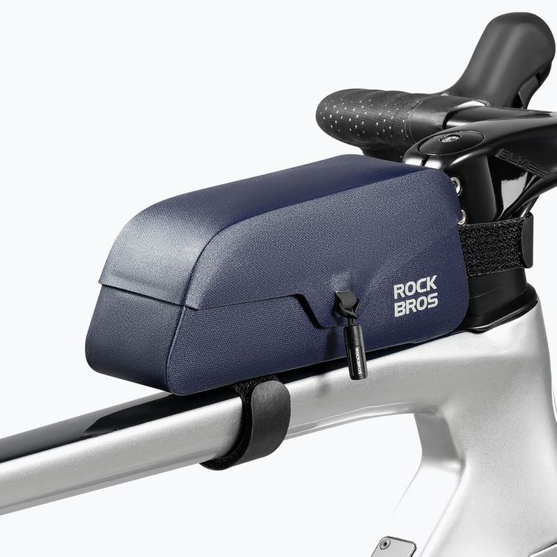 Brašna na rám bicykla Rockbros 30120122 Bike Tube Bag Magnetic L 0,9 l blue 2
