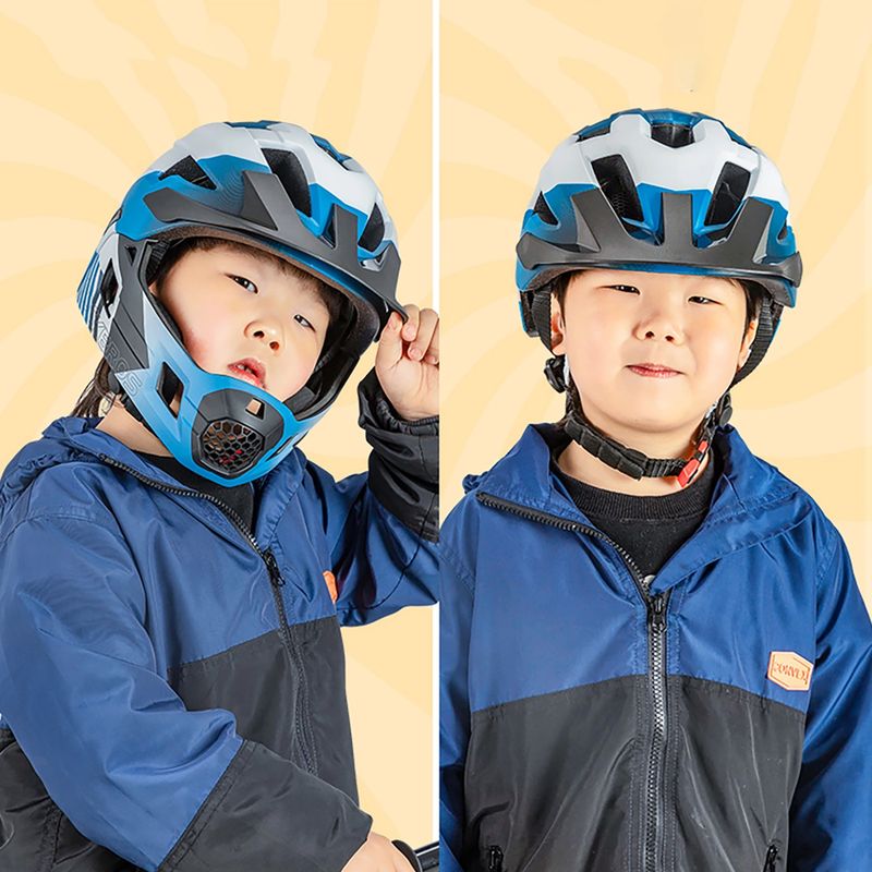 Detská cyklistická prilba Rockbros 10110061001 Kids Helmet blue/white/black 4