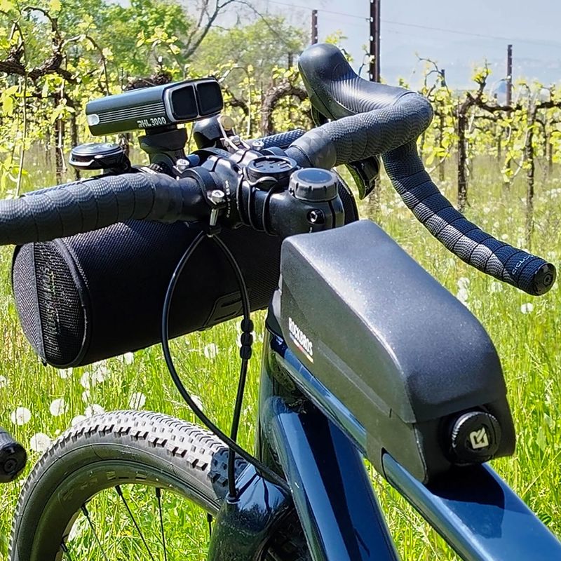 Brašna na rám bicykla Rockbros 30120123002 Road to Sky Frame Bag Magnetic L 0,9 l black 5
