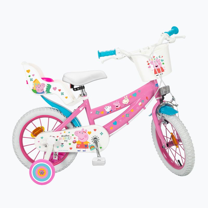 Toimsa 14" detský bicykel Peppa Pig ružový 1495