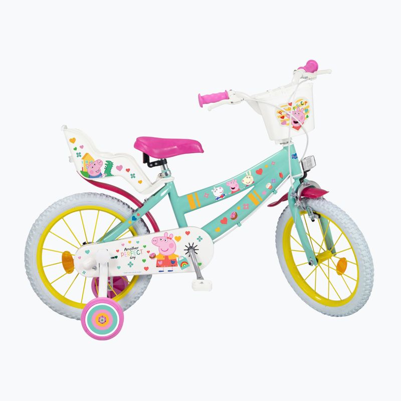 Detský bicykel Toimsa 16" Peppa Pig zelený 1698