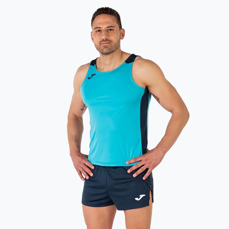 Pánske bežecké tielko Joma Record II tyrkysová/navy 5