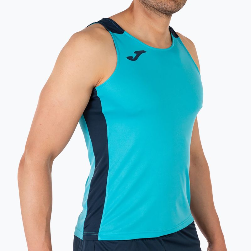 Pánske bežecké tielko Joma Record II tyrkysová/navy 6