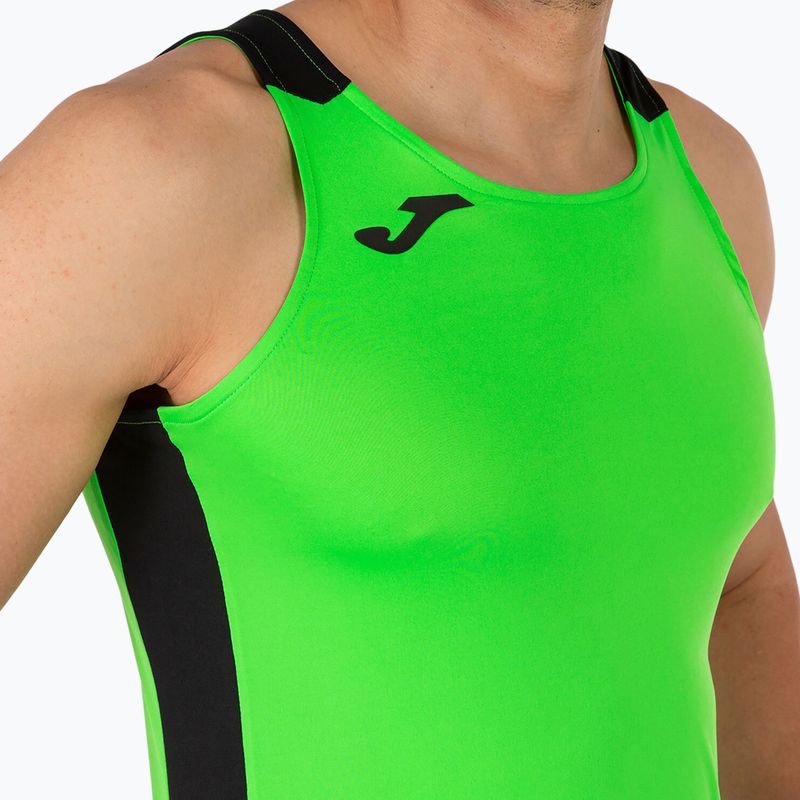 Pánske bežecké tričko Joma Record II Tank Top fluor green/black 5