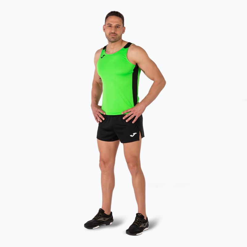 Pánske bežecké tričko Joma Record II Tank Top fluor green/black 6