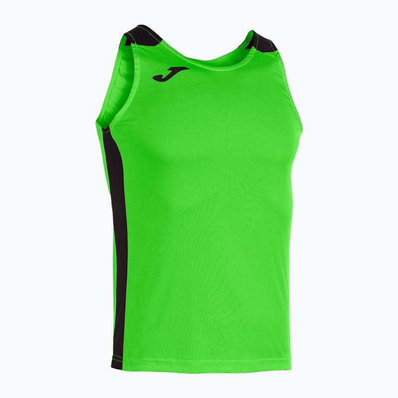 Pánske bežecké tričko Joma Record II Tank Top fluor green/black 8