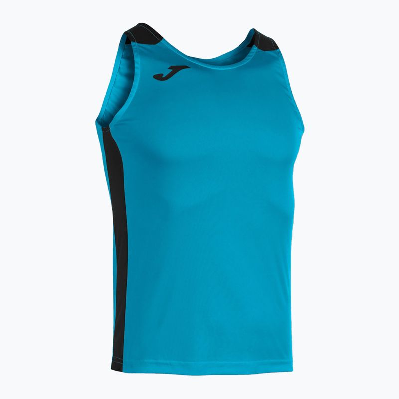 Pánske bežecké tričko Joma Record II Tank Top turquoise/black 7