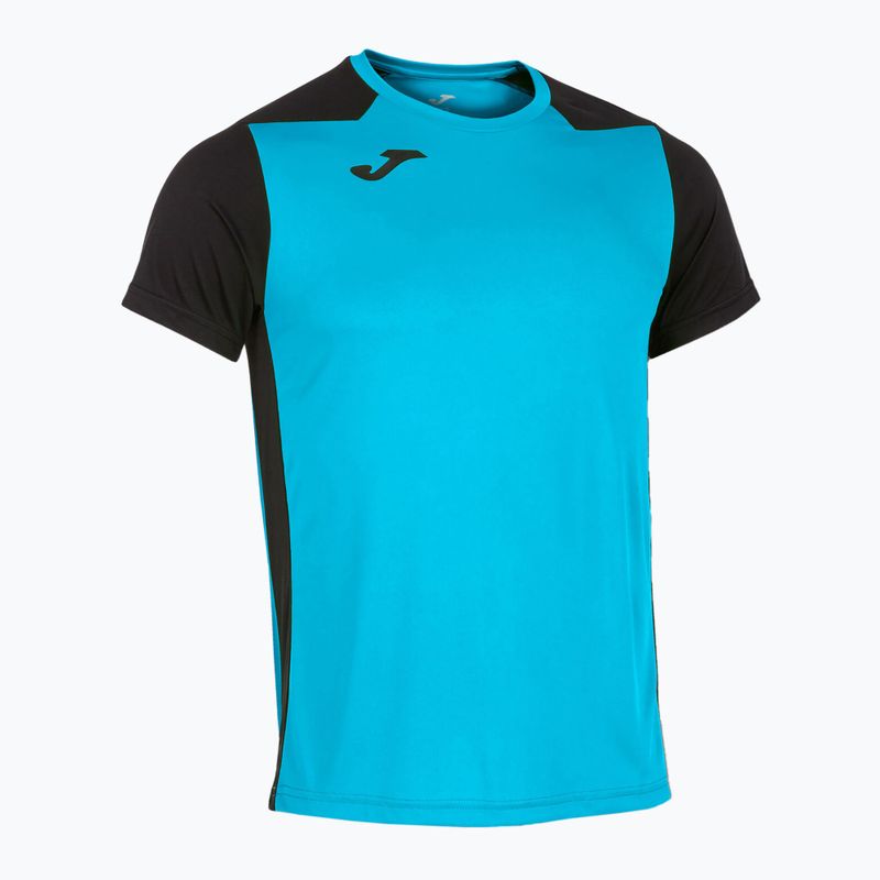 Pánske bežecké tričko Joma Record II fluor turquoise/navy 9