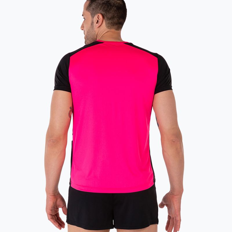 Pánske bežecké tričko Joma Record II fluor pink/black 3