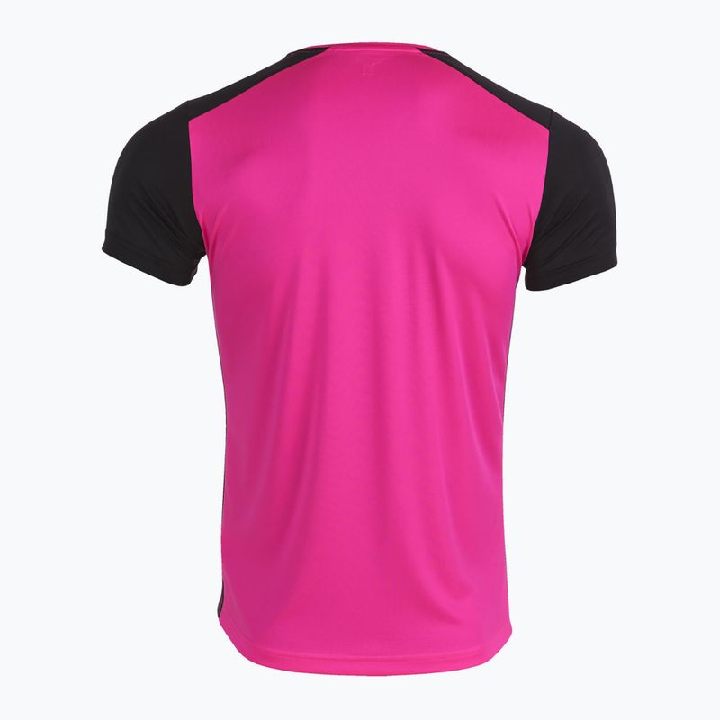 Pánske bežecké tričko Joma Record II fluor pink/black 10