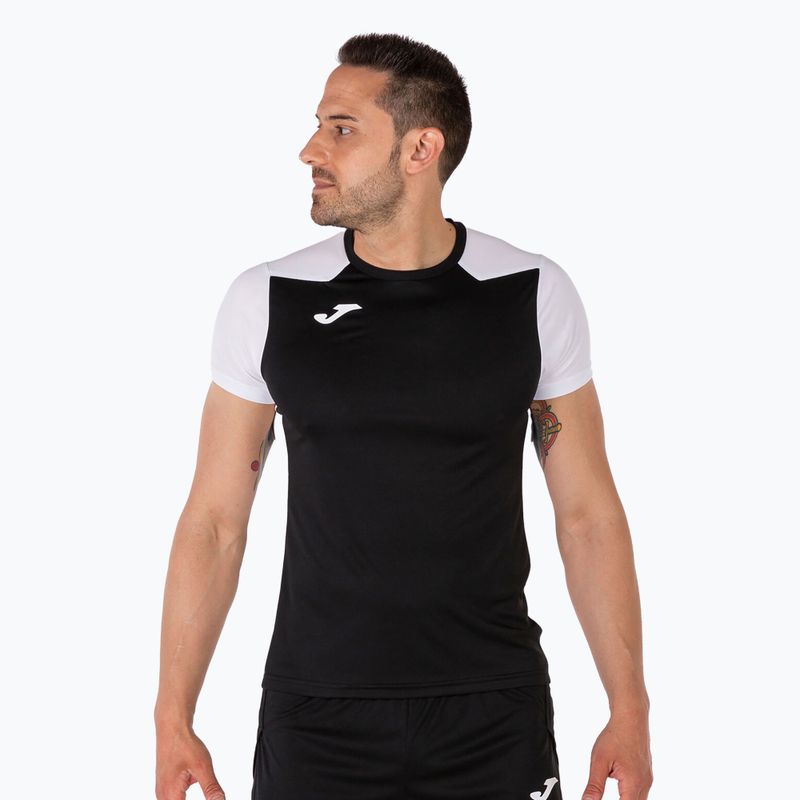 Pánske bežecké tričko Joma Record II black/white