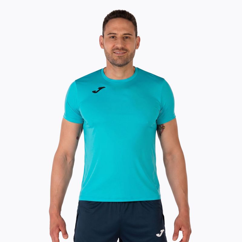 Pánske bežecké tričko Joma Record II fluor turquoise 12