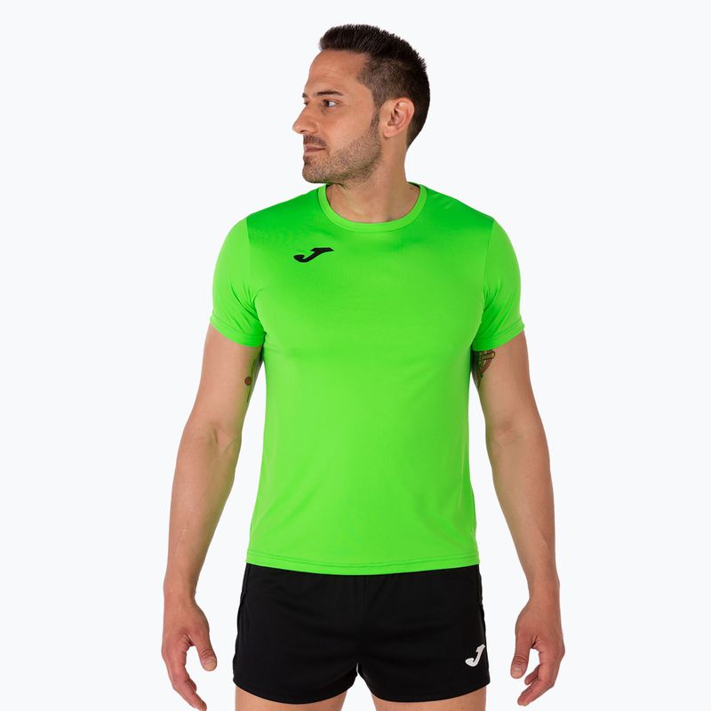 Pánske bežecké tričko Joma Record II fluor green