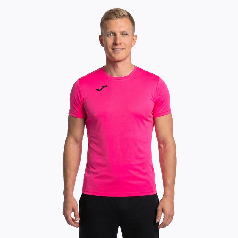 Pánske bežecké tričko Joma Record II fluor pink 11