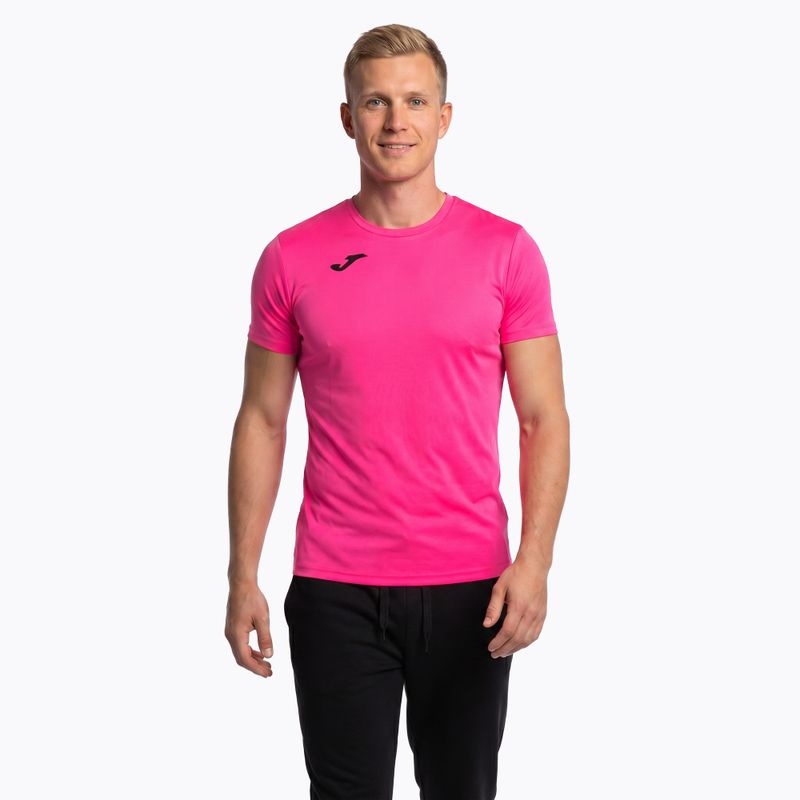 Pánske bežecké tričko Joma Record II fluor pink 12