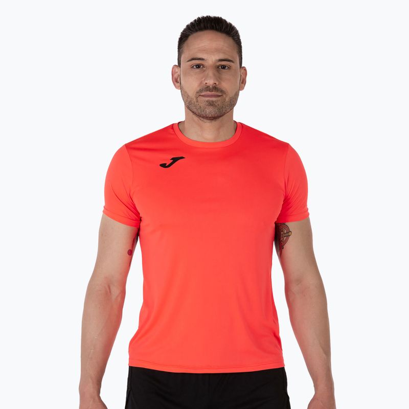 Pánske bežecké tričko Joma Record II fluor coral