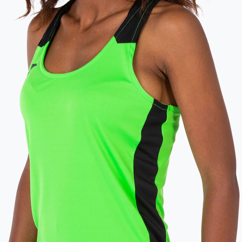 Dámske bežecké tričko Joma Record II Tank Top fluor green/black 4