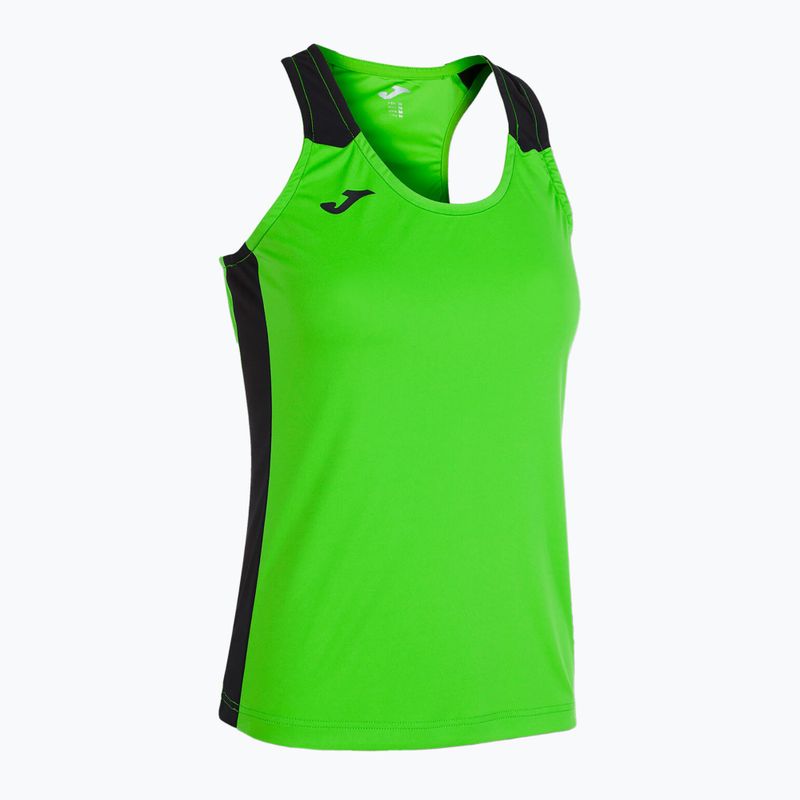 Dámske bežecké tričko Joma Record II Tank Top fluor green/black 7