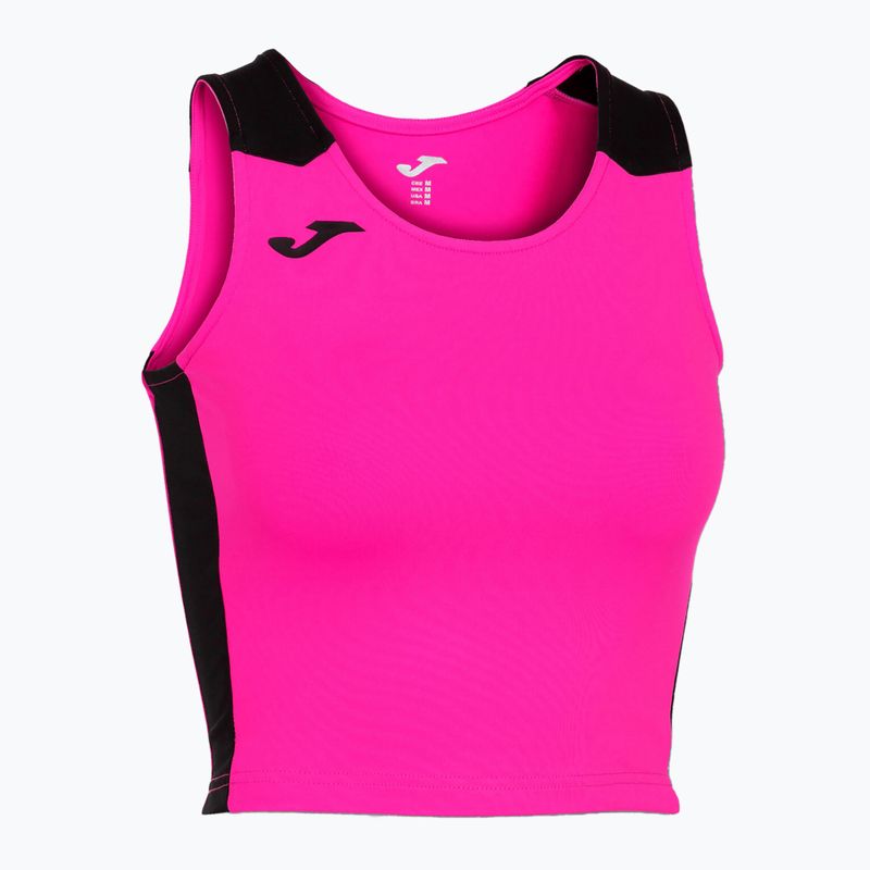 Dámske bežecké tričko Joma Record II Top fluor pink/black