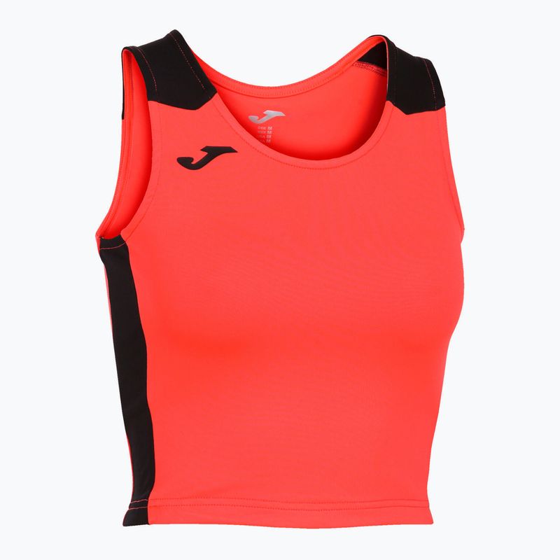 Dámske bežecké tričko Joma Record II Fluor coral/black