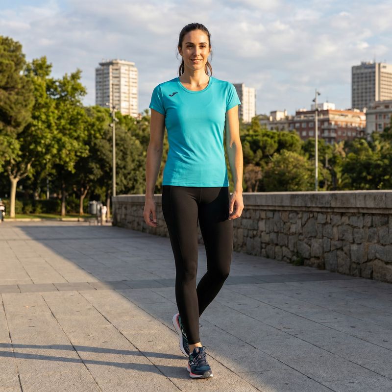 Dámske bežecké tričko Joma Record II fluor turquoise 6