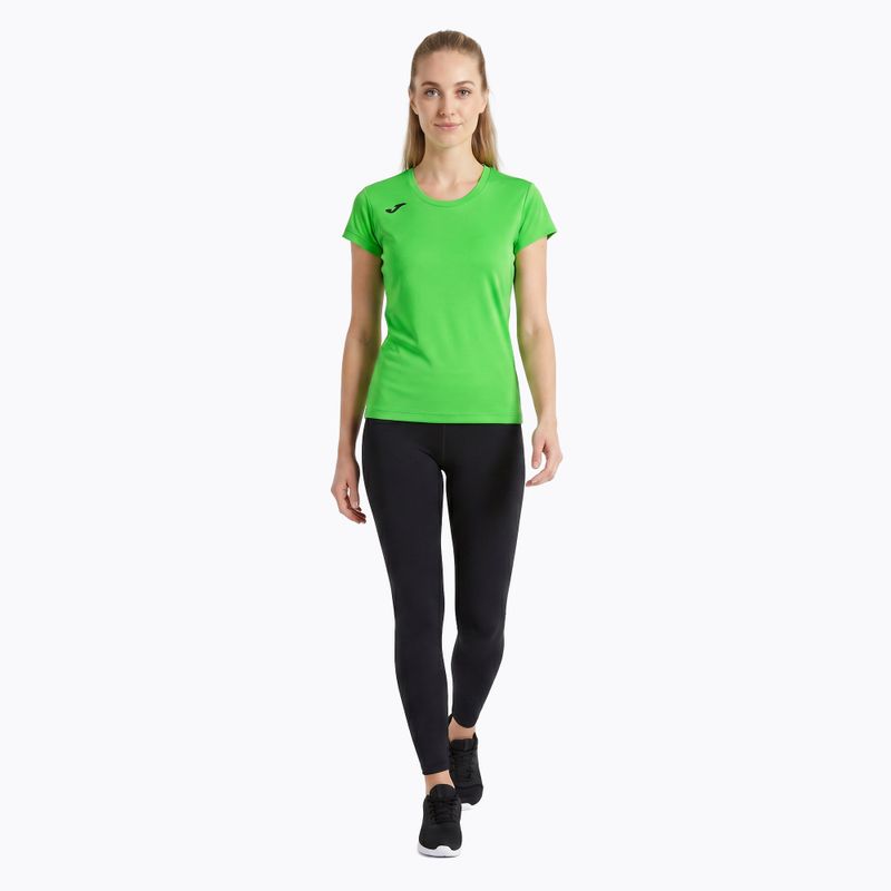 Dámske bežecké tričko Joma Record II fluor green 2