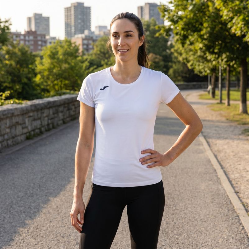 Dámske bežecké tričko Joma Record II white 4