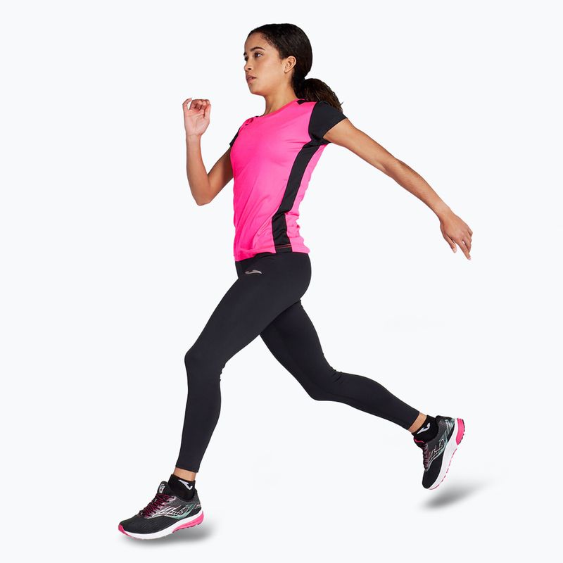 Dámske bežecké tričko Joma Record II fluor pink/black 2