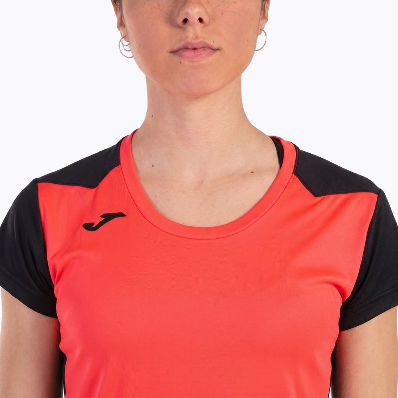 Dámske bežecké tričko Joma Record II fluor coral/black 18