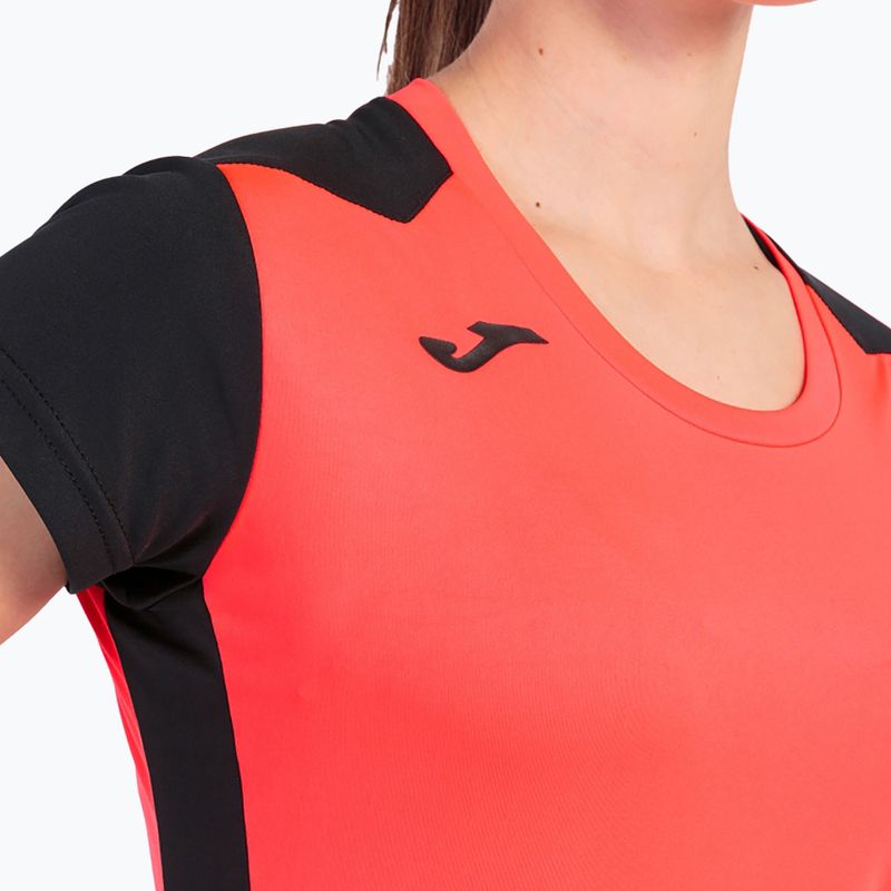 Dámske bežecké tričko Joma Record II fluor coral/black 6