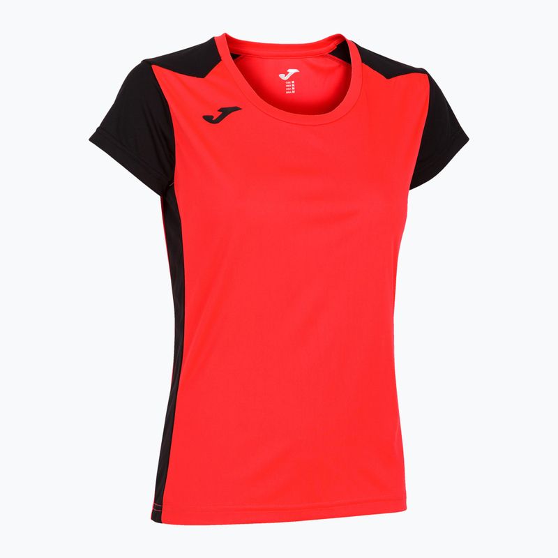 Dámske bežecké tričko Joma Record II fluor coral/black 7