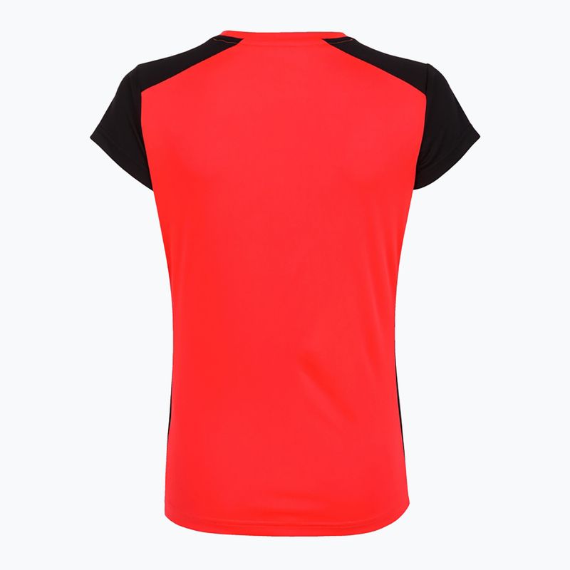 Dámske bežecké tričko Joma Record II fluor coral/black 8