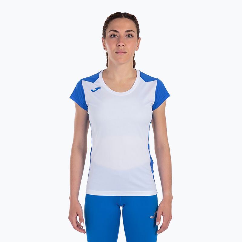 Dámske bežecké tričko Joma Record II white/royal