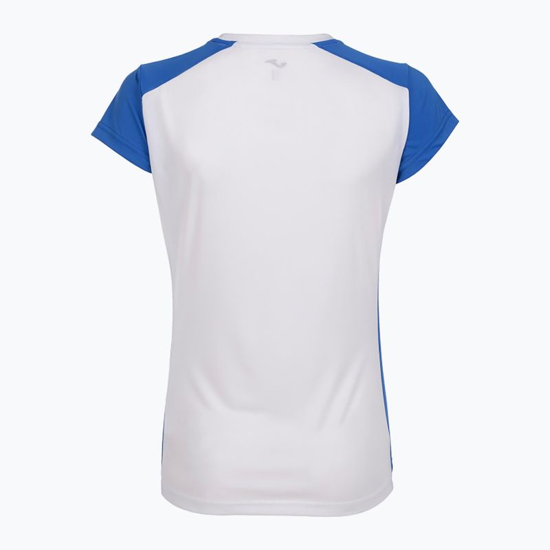 Dámske bežecké tričko Joma Record II white/royal 7