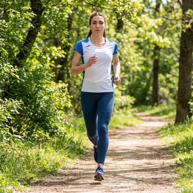 Dámske bežecké tričko Joma Record II white/royal 12