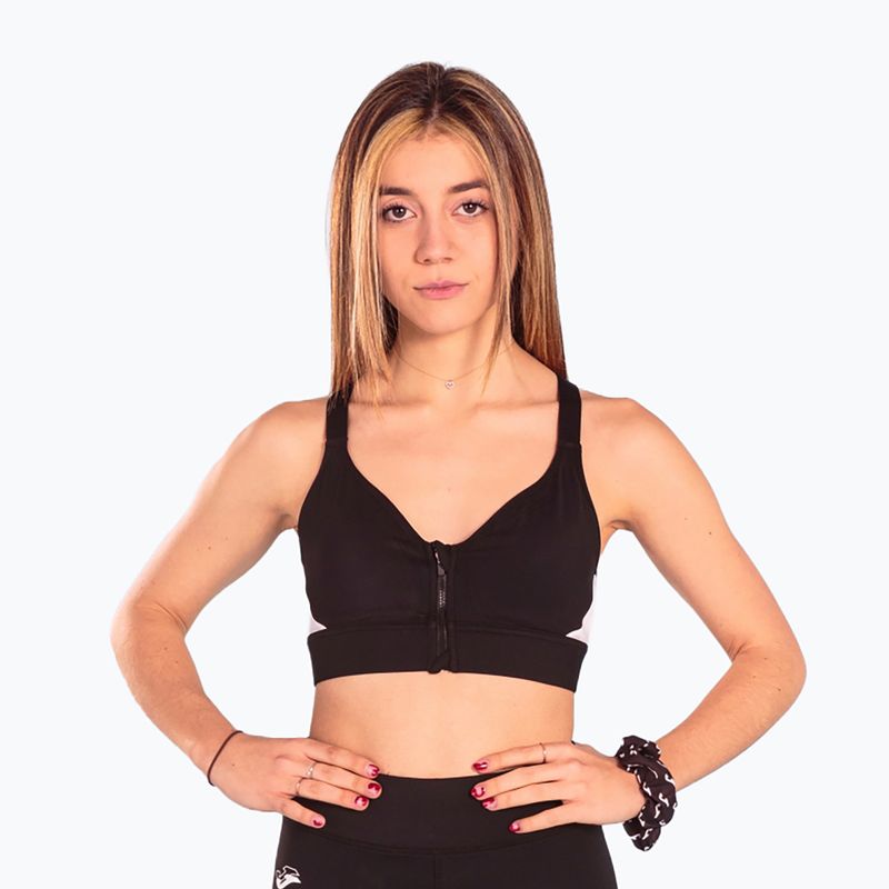 Fitness podprsenka Joma Daphne Sport čierna/biela